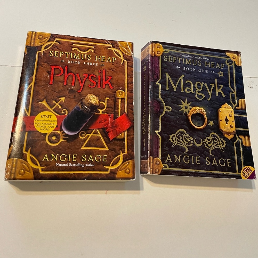 Septimus Heap Books 1 & 3 Set - by Angie Sage Physik and Magyk